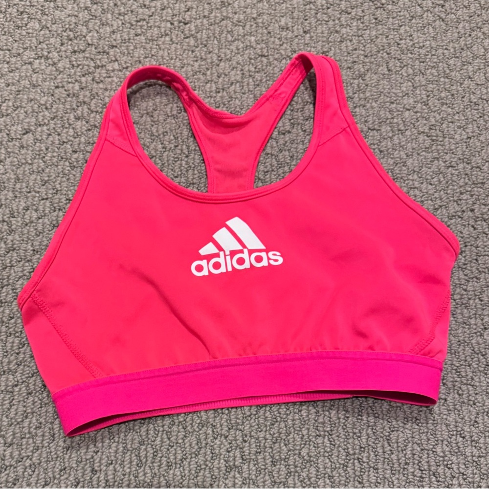 Adidas Hot Pink Racerback Bra
